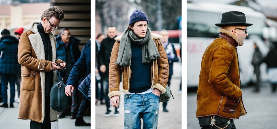 the rake, shearling street style