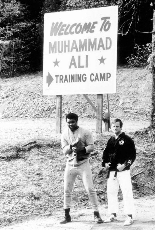 Muhammad Ali trains at his camp, circa 1975.