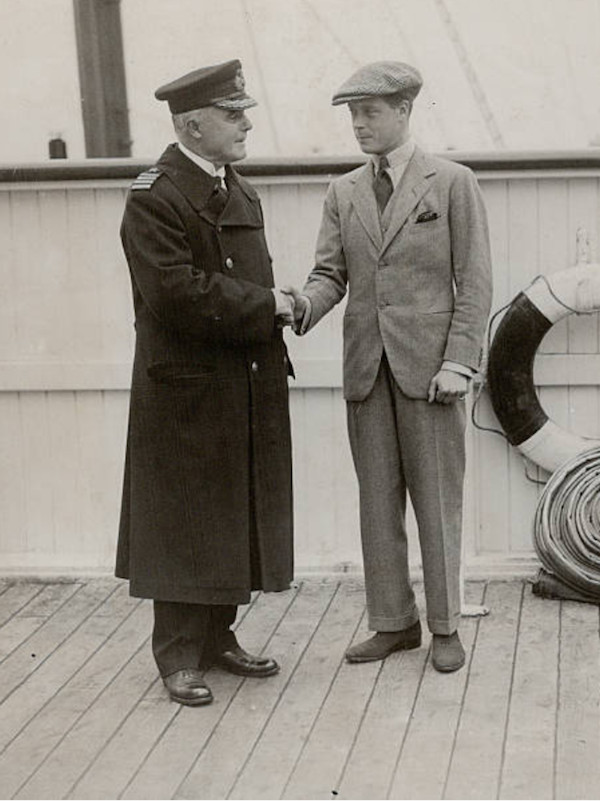 The Duke of Windsor was thought to have chosen the chukka boot, which has roots in polo playing. Here, he's pictured in Canada in 1924.