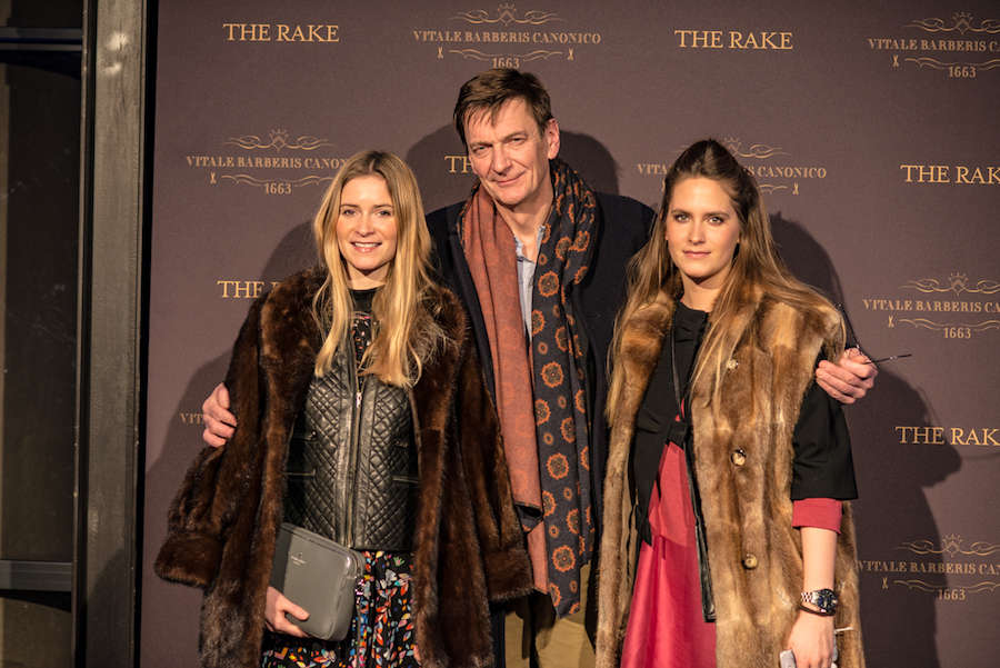 Great grandson of cobbler Ludwig Reiter, Till Reiter, with his two daughters.