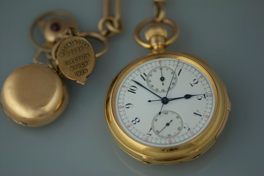 Winston Churchill's Breguet Pocket Watch No. 765, which was recreated and worn by Gary Oldman for Darkest Hour, 2018.