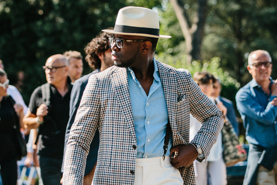 Street style at Pitti Uomo. Photograph by Jamie Ferguson.