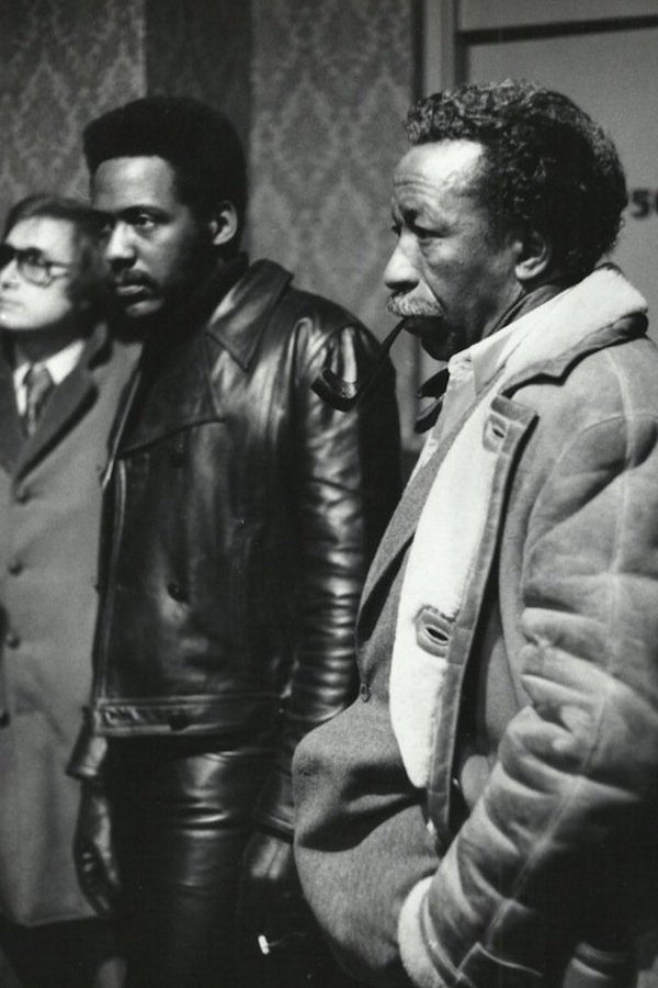 Sporting a shearling jacket and smoking his trusty pipe, Parks directs Richard Roundtree on the set of Shaft, 1971.