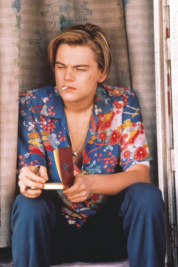 Leonardo DiCaprio’s modern take on Shakespeare’s Romeo saw him wear a Hawaiian shirt on Venice Beach, California. Photograph by Moviestore/REX/Shutterstock.