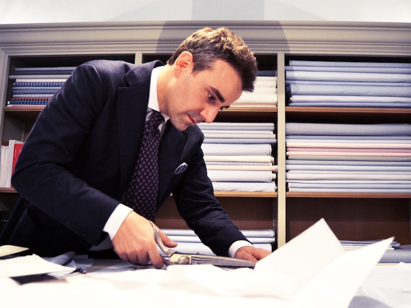 Luca Avitabile in his Naples cutting room.