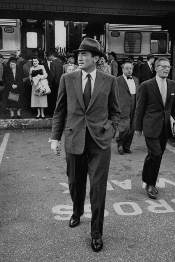 Gregory Peck's flannel suit was emblematic of corporate disaffection after World War II. Photograph by Michael Rougier/The LIFE Picture Collection/Getty Images.