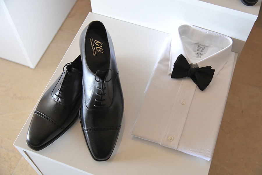 G.J. Cleverley's dress shoes and Anderson & Sheppard's evening wear is a combination made in formalwear heaven.