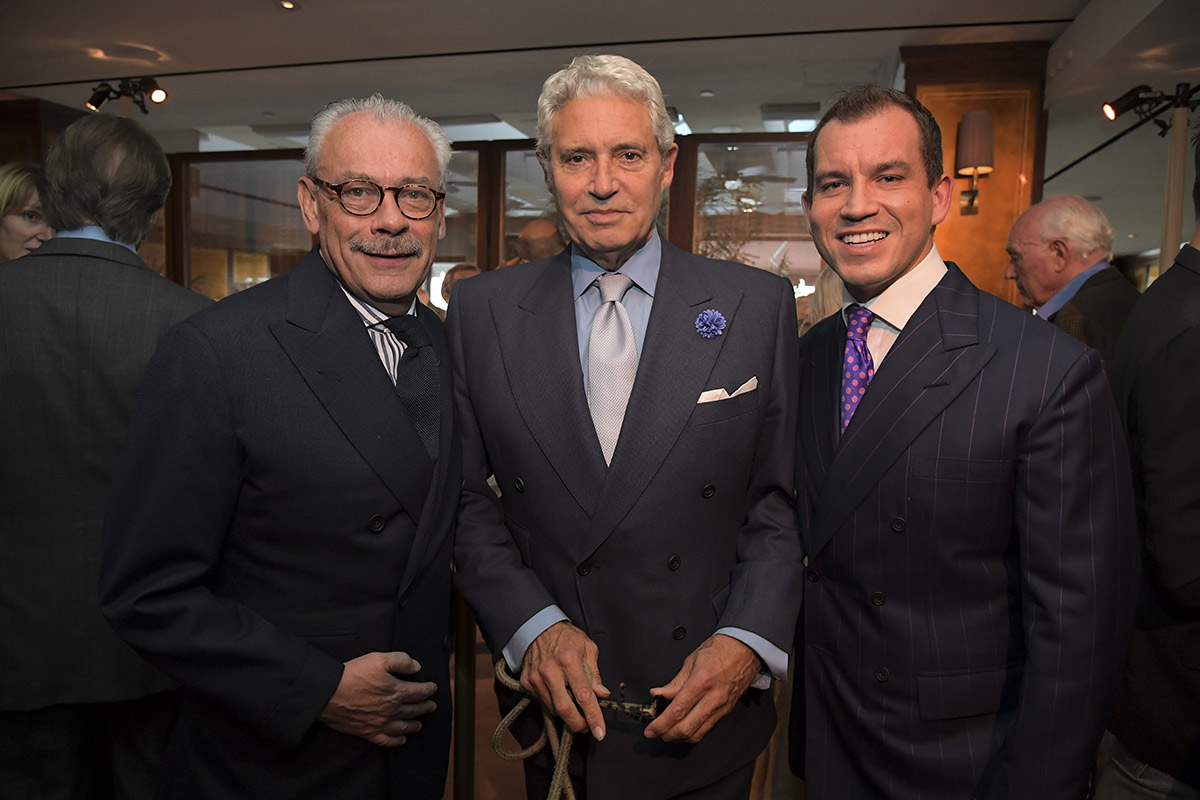 Messrs Cleverley Sr and Jr with actor Michael Nouri (Charley Gallay/Getty Images for George Cleverley)