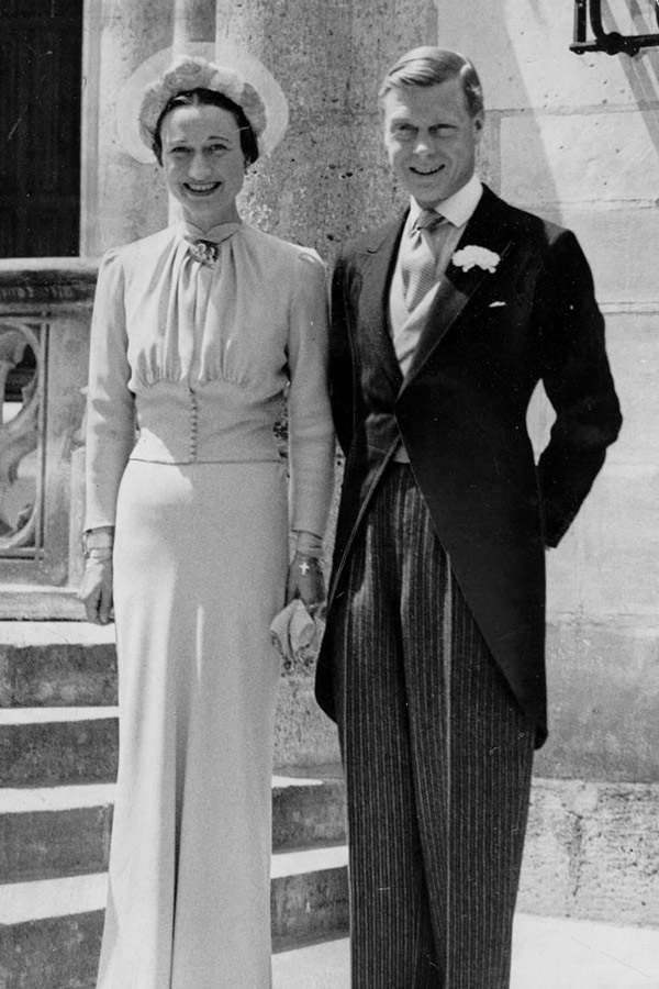 Wallis Simpson and Edward VIII at their wedding, 1937.