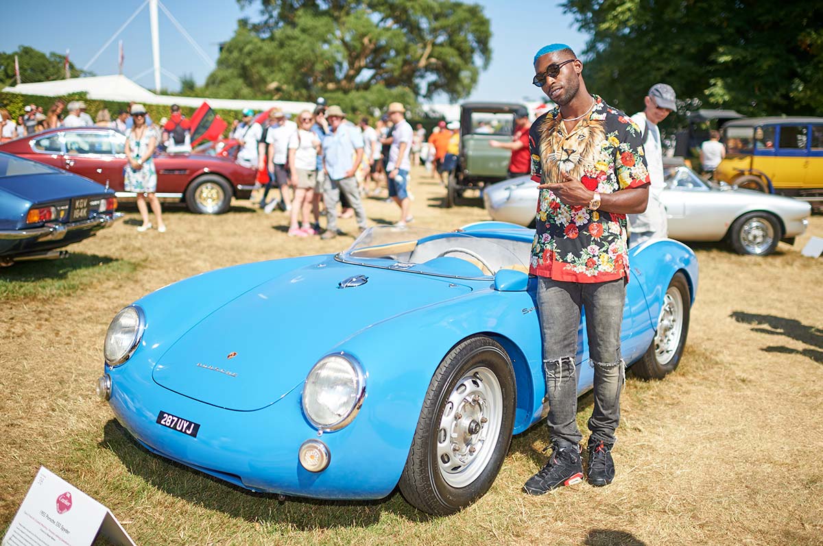 Tinie Tempah with a committed display of colour coordination.