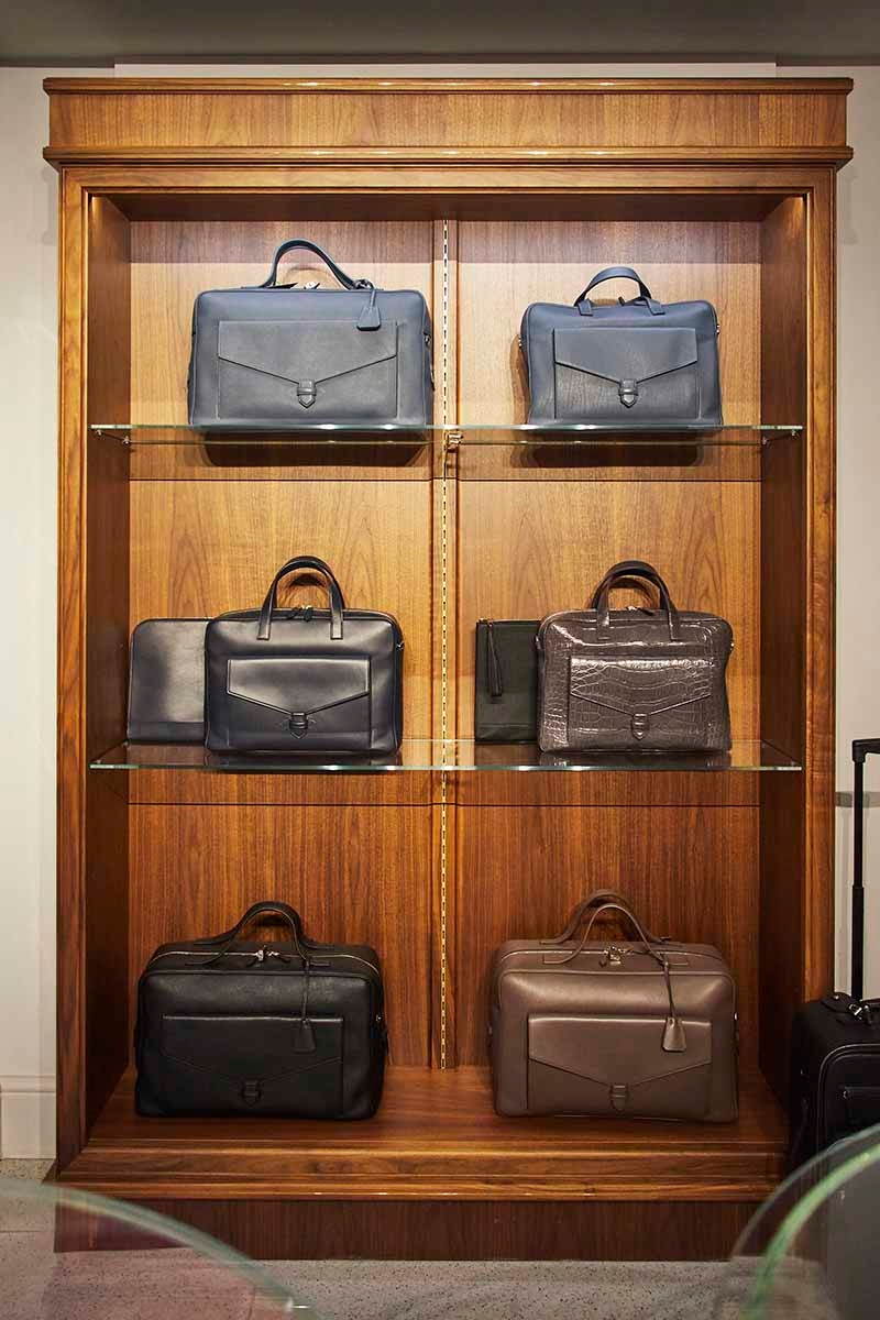 William & Son's collection of men's bags rendered in the finest leathers. The brand's uniquely elegant approach has attracted collaborations with leading industry figures such as Caroline Issa.