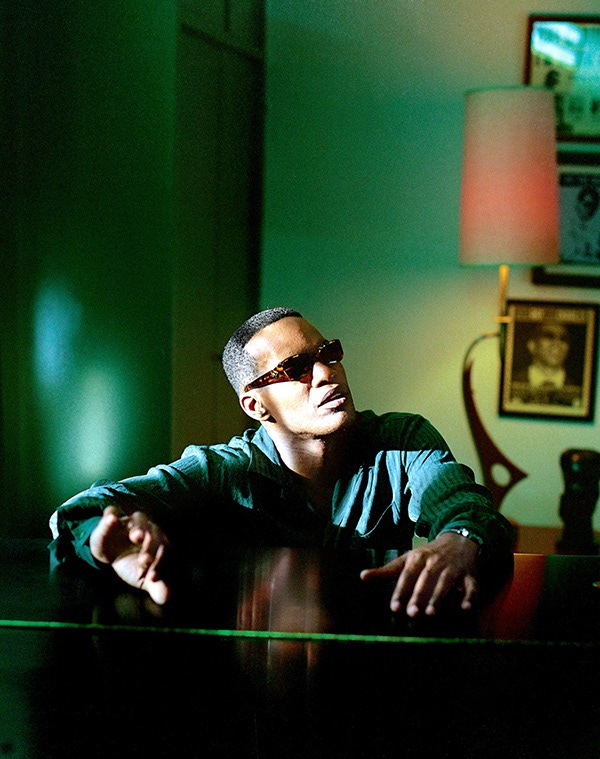 Foxx's portrayal of musician Ray Charles in the 2004 biopic Ray deservedly earned him an Academy Award for Best Actor (Alamy).