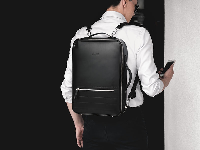 Sleek and stylish, Temporary Forevers leather backpacks will partner perfectly with your smart shirting.