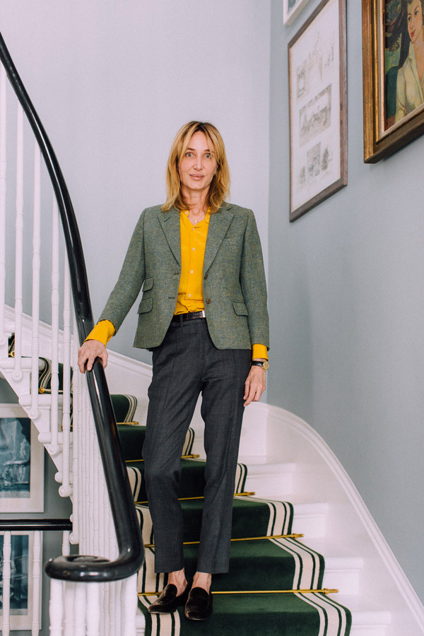 French house Céline knows how to create a flattering trouser, which is precisely why Anda has pairs in a range of cut, colour and fabric. “It has a tiny little pocket at the waist, which is very inspired by menswear, as well as a permanent crease.