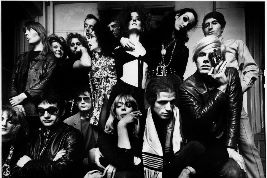 Warhol and friends at The Factory, 1968.