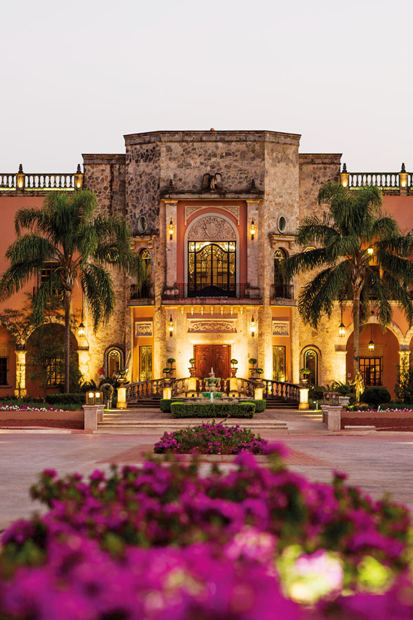 Hacienda Patron is influenced by Spanish architecture.