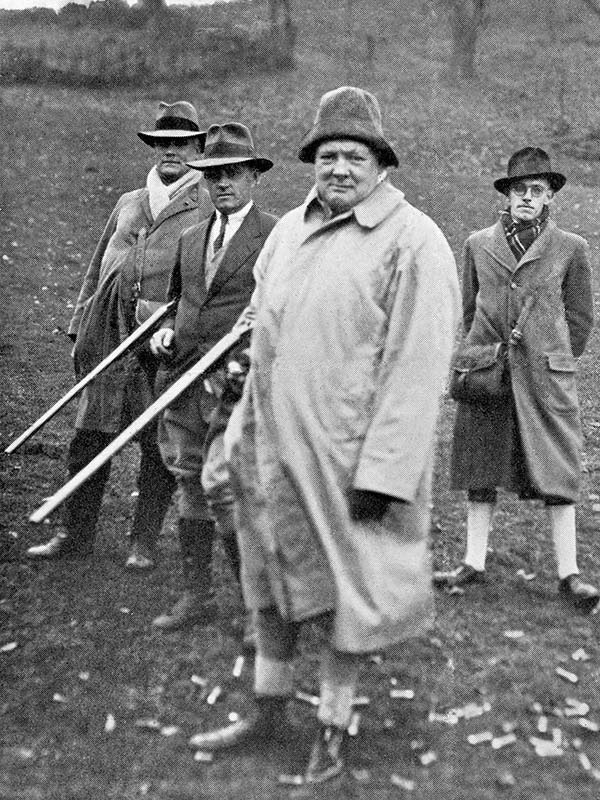 Winston Churchill shooting in north Wales.