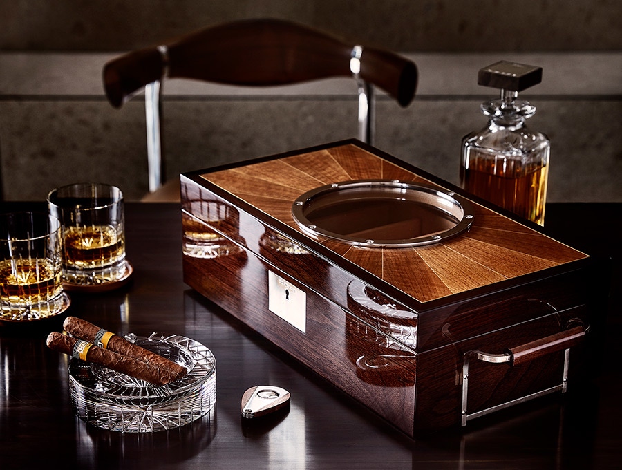 Not all Linley works are centrepieces of a room, but they are all works of art, from glass ashtrays to humidors.