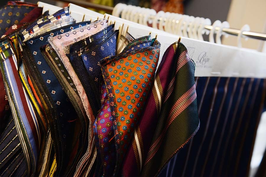 Bigi Cravatte is one of the few tie companies to still use hand-printed fabrics.