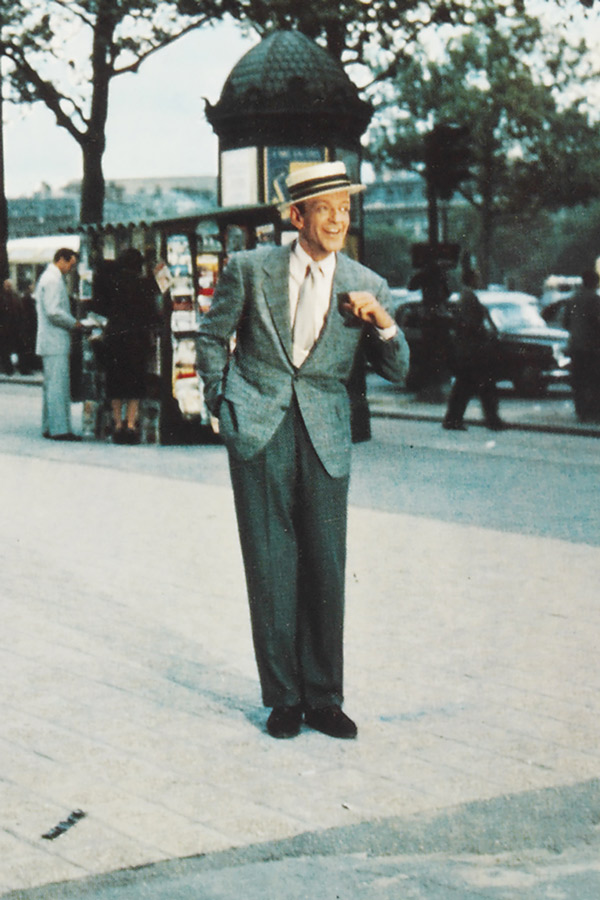 Fred Astaire in Funny Face, 1956, wearing Anderson & Sheppard.