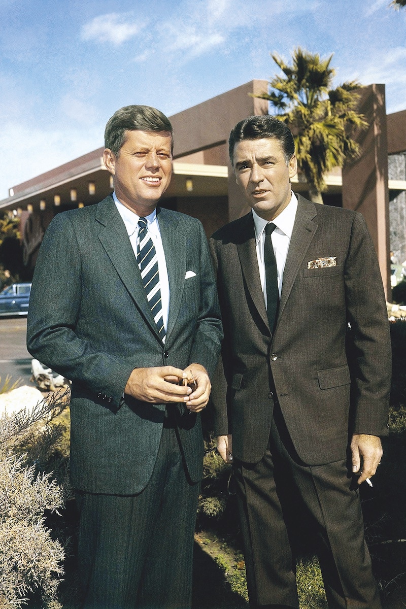 With Rat Pack member and Oceans 11 star Peter Lawford, 1960