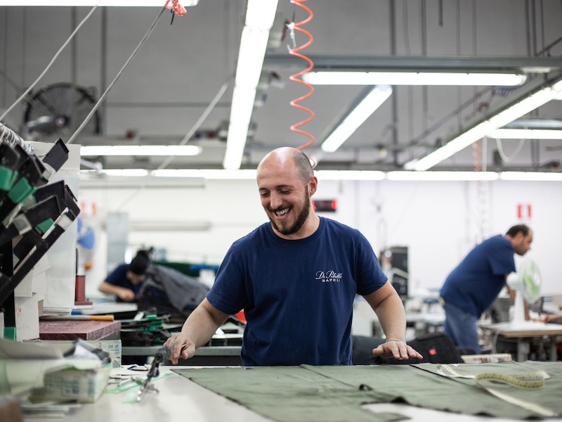 All De Petrillo's workers wear navy T-shirts.