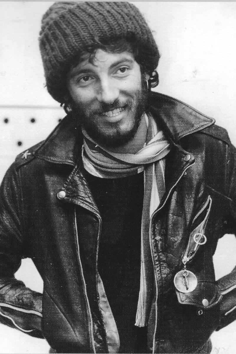 Bruce Springsteen wearing a Schott jacket.