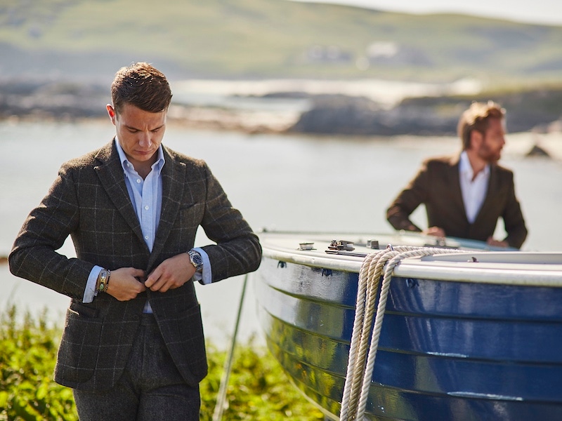 The sports jacket can be easily dressed up or down, and looks particularly lovely with dark grey flannel trousers. Photo by James Munro.