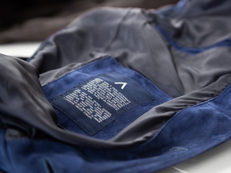 With each jacket made comes a certificate of quality. Photo by Shaun Darwood.