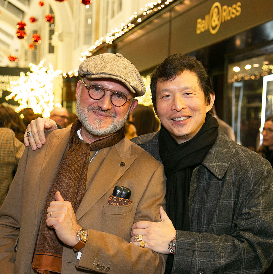 Carlos Rosillo and Wei Koh sporting the Bellytanker iterations.