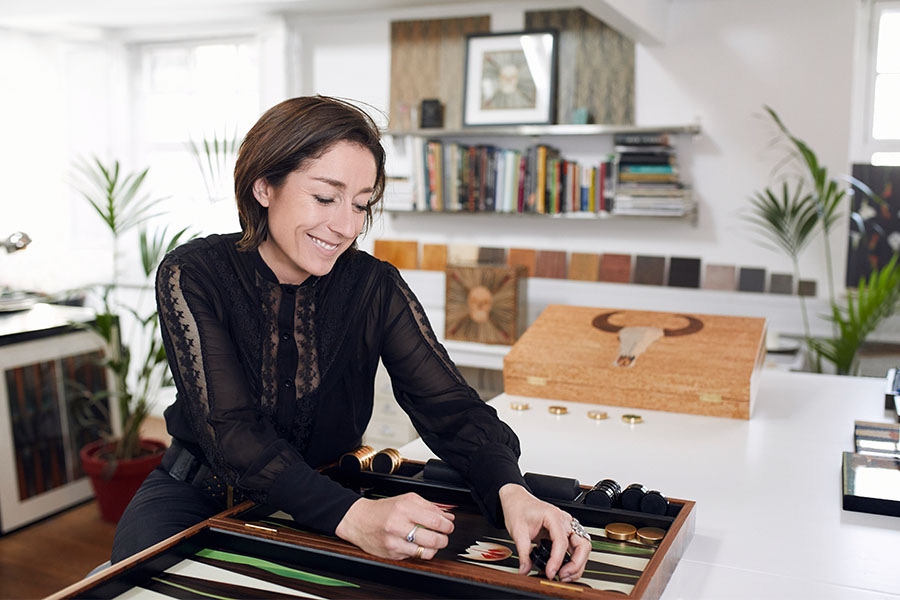 Alexandra in her London studio.