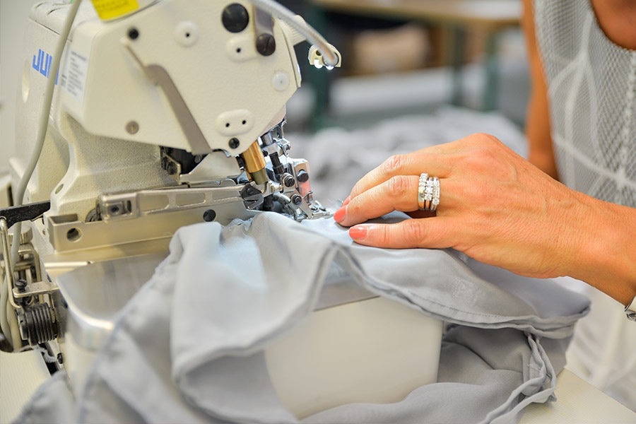 Over 400 people work on Gran Sasso's production Iines in its 40,000 sqm factory.