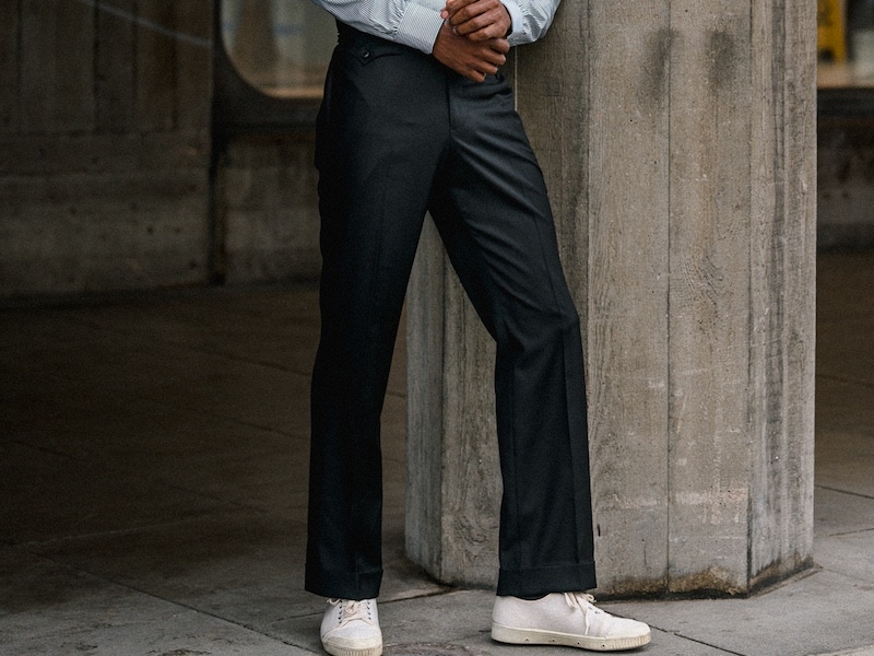 Made Suits Hollywood Trousers, which are cut with an unstructured, soft  waistband and belt loops are inspired by a particular kind of 'le... |  Instagram