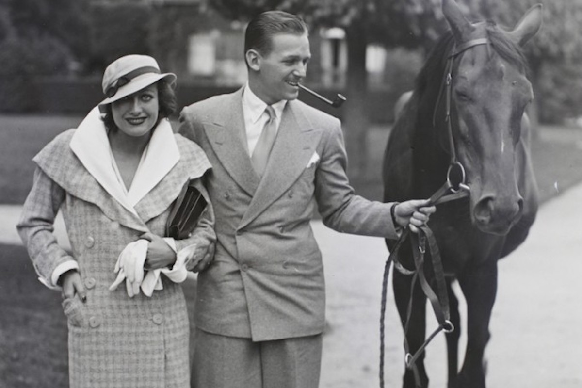 Joan Crawford with actor husband Douglas Fairbanks, Jr in 1932