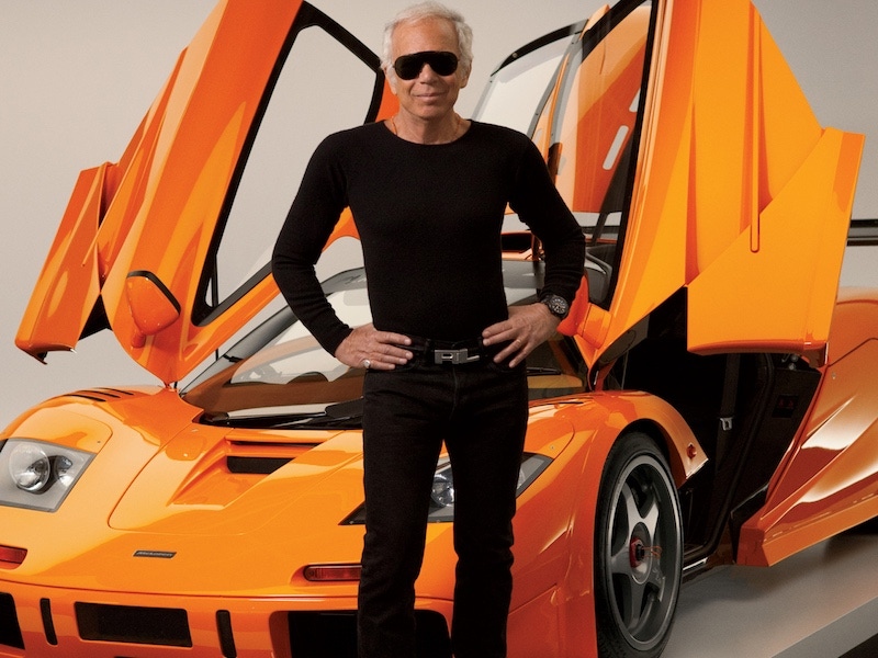 One of the world's greatest, most discerning car collectors, Ralph Lauren is pictured with his 1996 McLaren F1 LM. He says the ultra-rare, ultra-fast supercar 