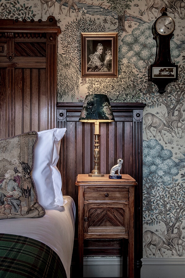 Detail of the Allan Ramsay Room at The Fife Arms.