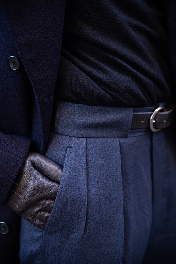 blue and navy ensemble