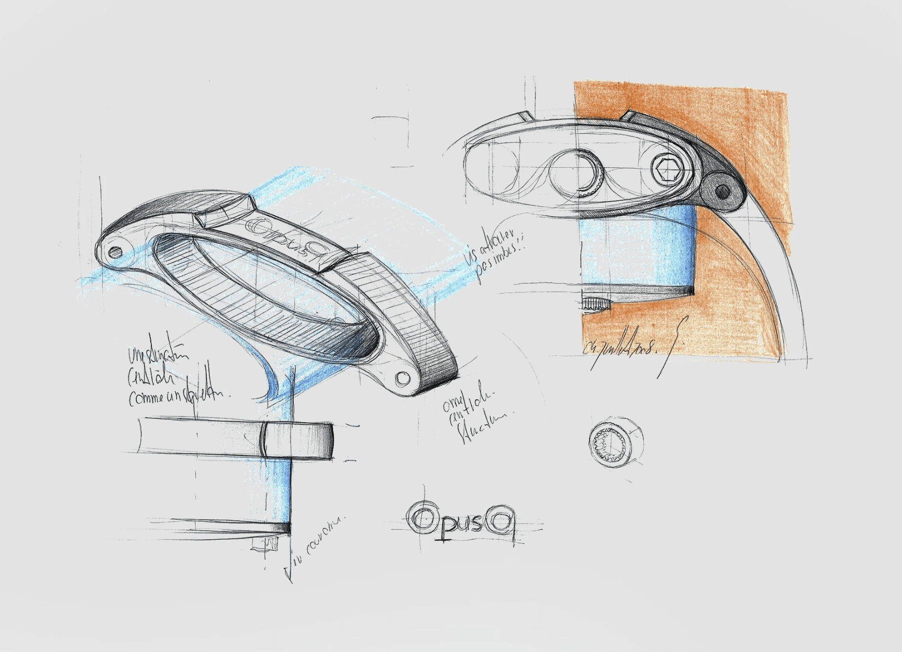 A sketch of the Harry Winston Opus 9 by Eric Giroud.