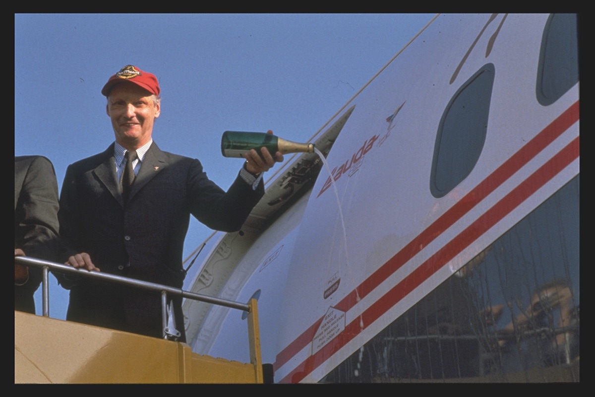 LAUDA AIR (NIKI LAUDA'S COMPANY) (Photo by Leopold Nekula/Sygma via Getty Images)