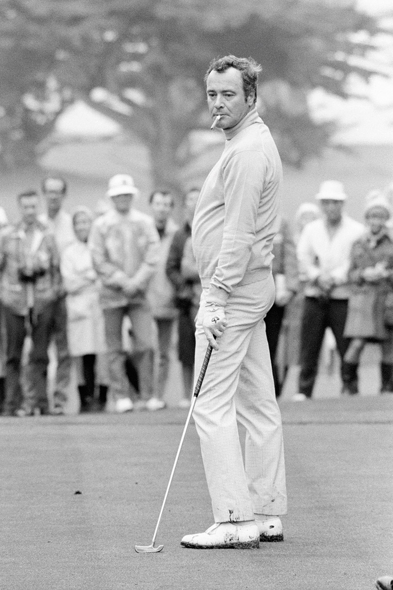 Jack Lemon looks on during the Bing Crosby National Pro-Am circa 1970's in Pebble Beach, California.  (Photo by Martin Mills/Getty Images)