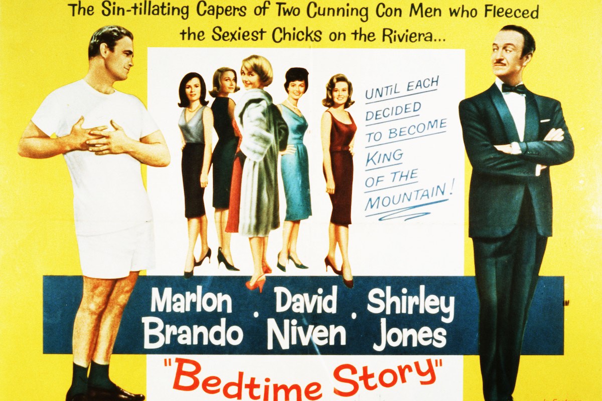 Marlon Brando, David Niven Bedtime Story - 1963. Photo by Universal/Kobal/Shutterstock (5873979e