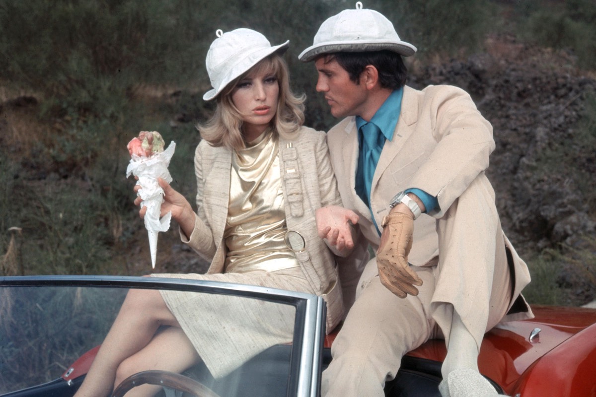 Monica Vitti and Terence Stamp in Modesty Blaise, 1966. Photo by 20th Century Fox/Kobal/Shutterstock.