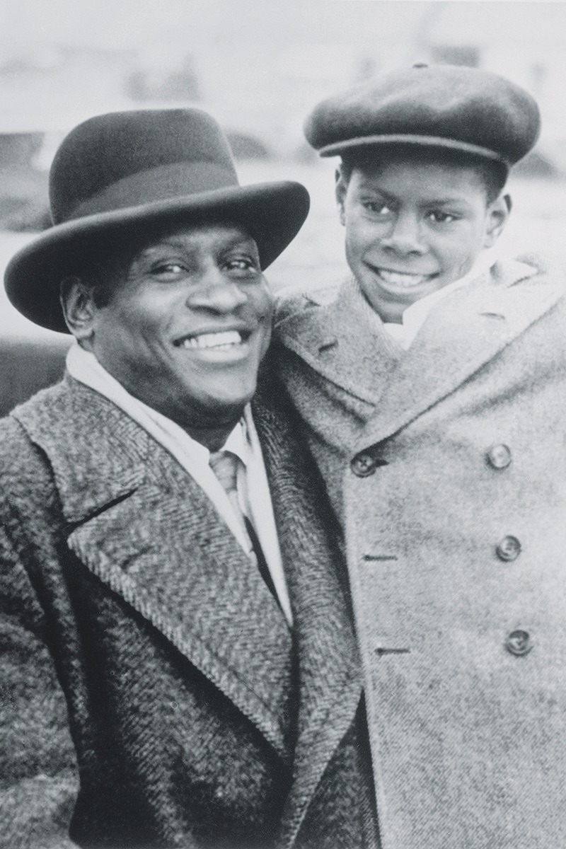 Paul Robeson hugging his son Paul Jr. (Photo courtesy of Getty Images)