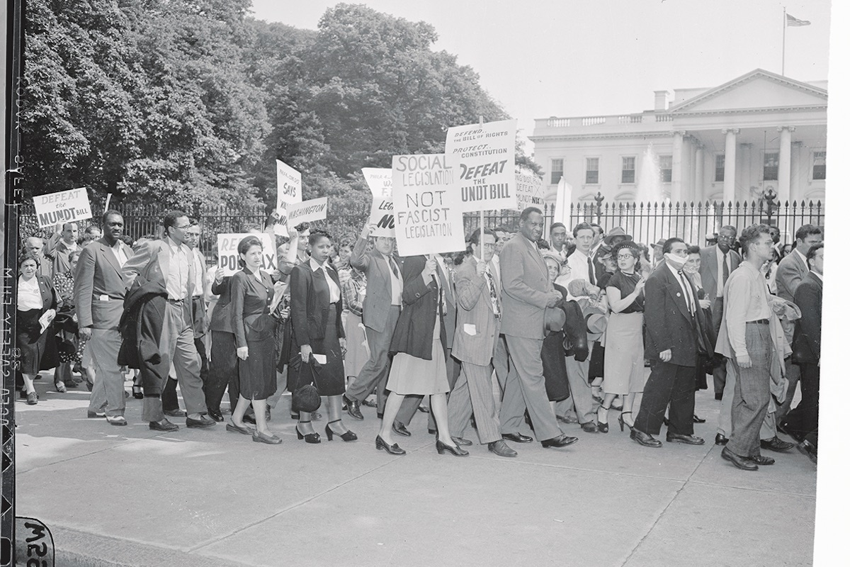 Paul Robeson Marching with Picketers at Capitol (Photo courtesy of Getty Images)