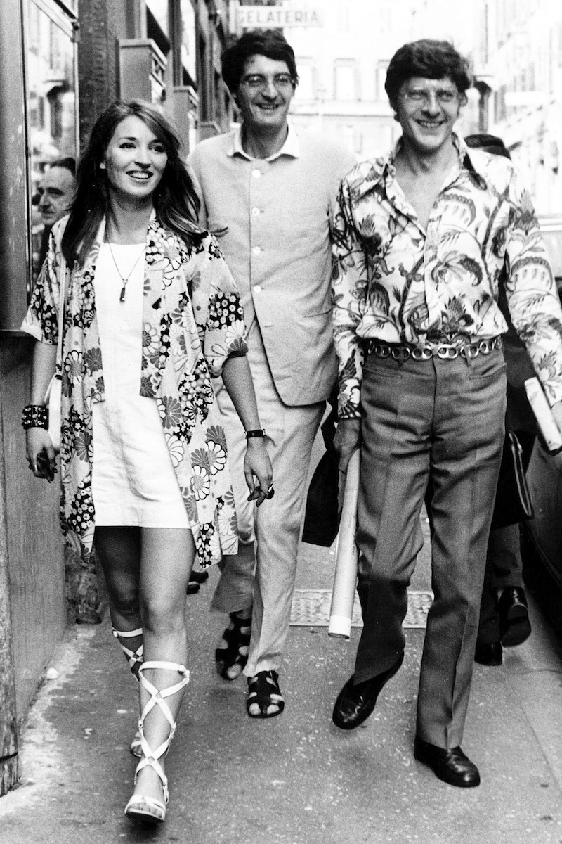 John Paul Getty Jr. (R), the son of petroleum multimillionaire John Paul Getty, and his wife Talitha Pol (L) at Via Condotti in Rome, Italy. (AFP/Getty Images)