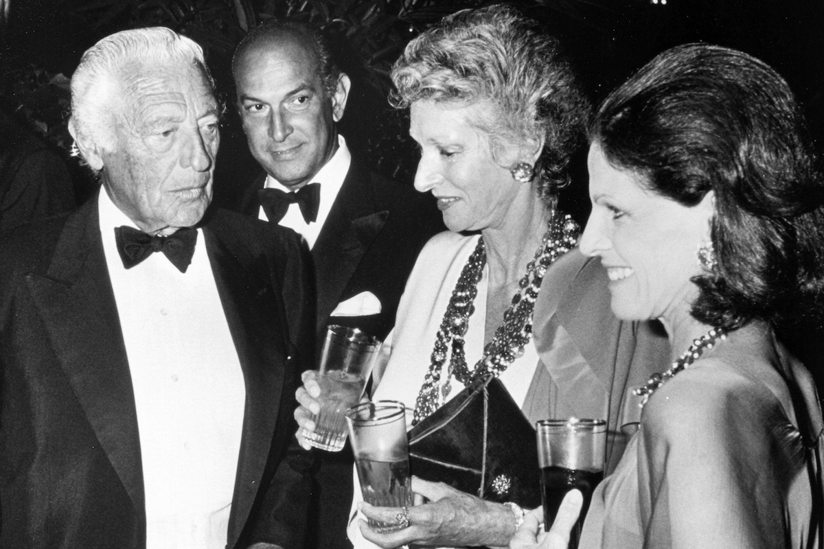 Giovanni Agnelli, Oscar de la Renta, Pier Agnelli and Annette Reed (Photo by Ron Galella/WireImage)