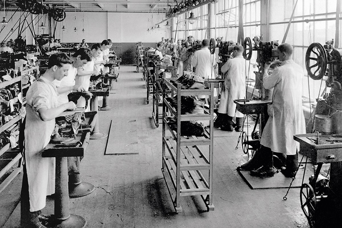 Welt sewing, circa 1920