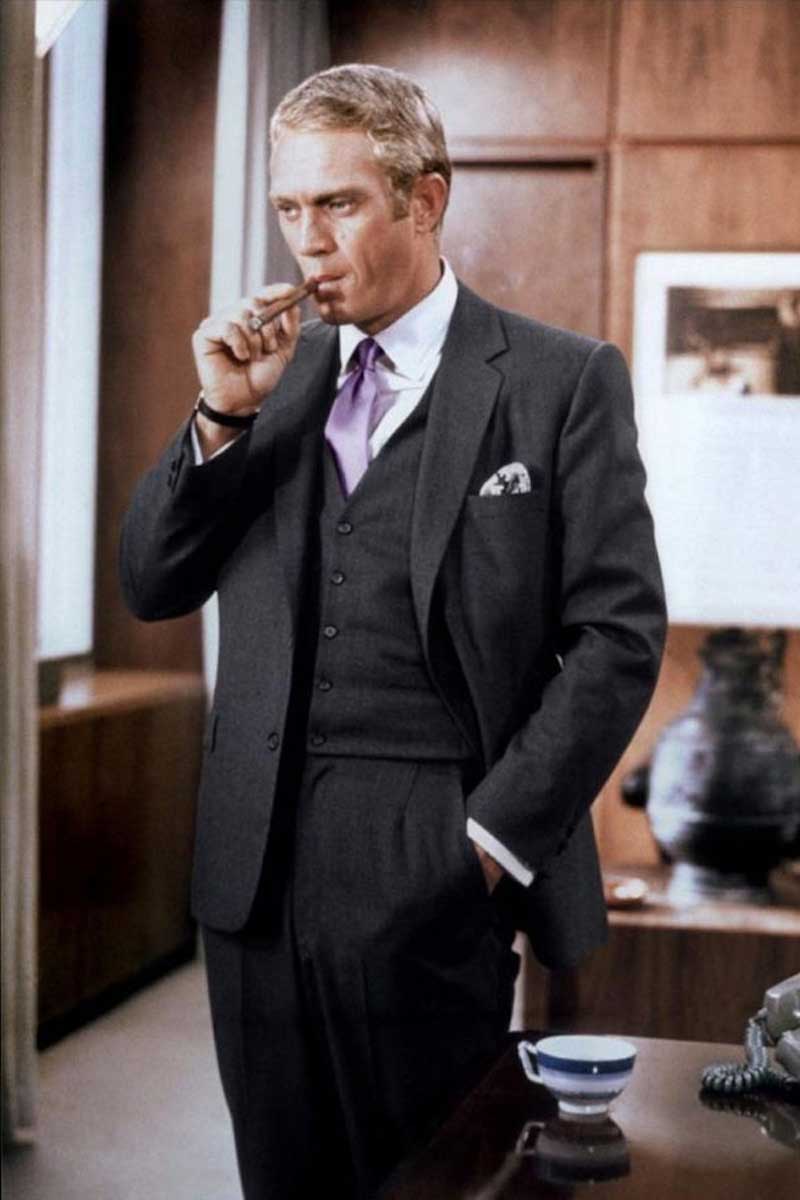 McQueen’s wardrobe in the 1968 film, The Thomas Crown affair is considered one of the most empowering intersections between masculinity and sartorial expression ever captured by the camera’s lens.