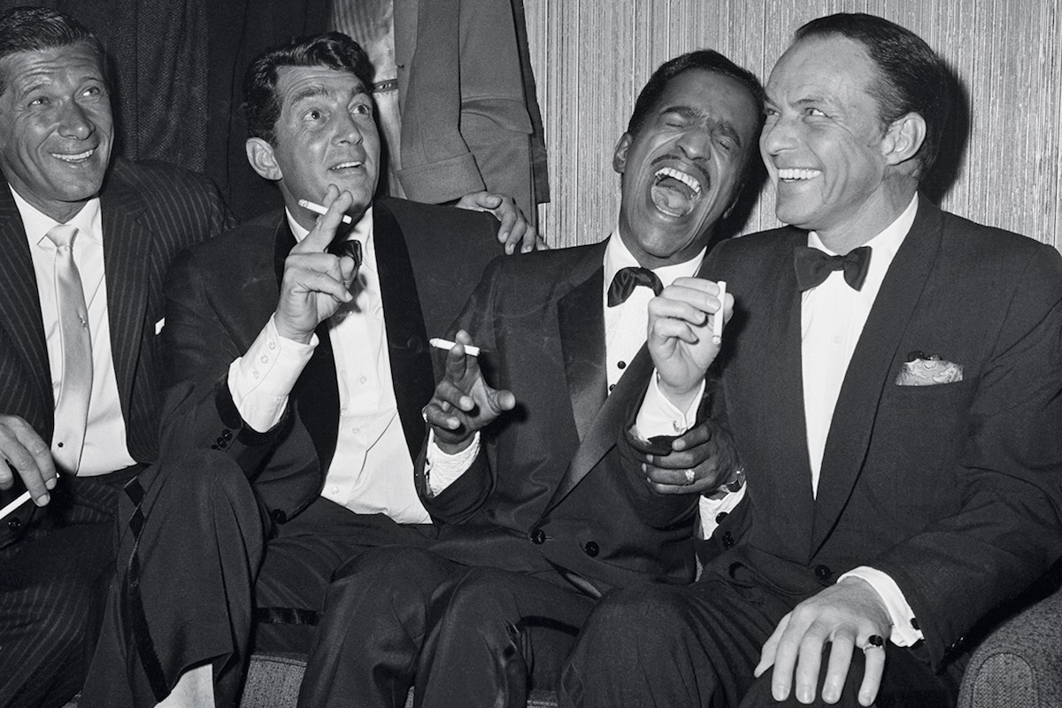 Jan Murray with Rat Pack members Dean Martin, Sammy Davis Jr., and Sinatra at Carnegie Hall. (Photo courtesy of Getty Images)