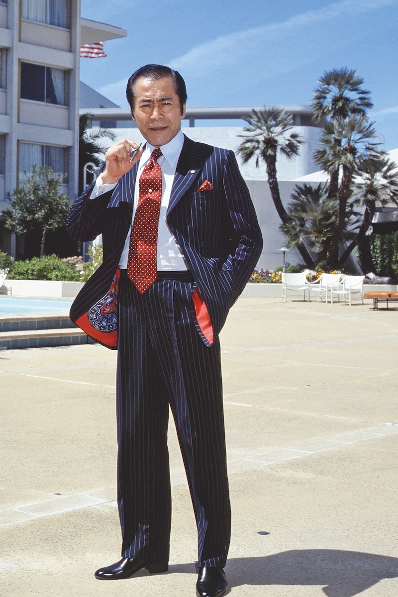 Toshiro Mifune outside Beverly Hilton Hotel, 1982 Photo by Elisa Leonelli/Shutterstock (3648055gq)